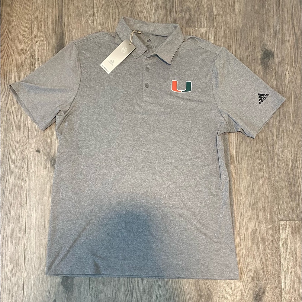 Miami Hurricanes Adidas Polo Shirt